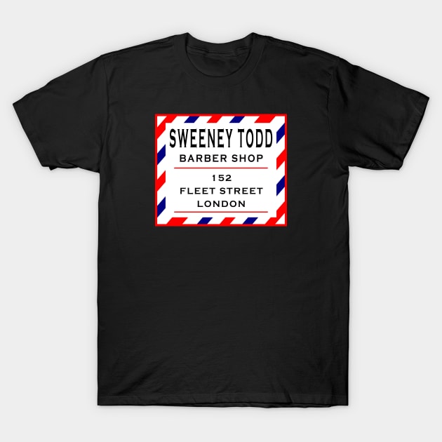 Sweeney Todd Barber Shop T-Shirt by Lyvershop